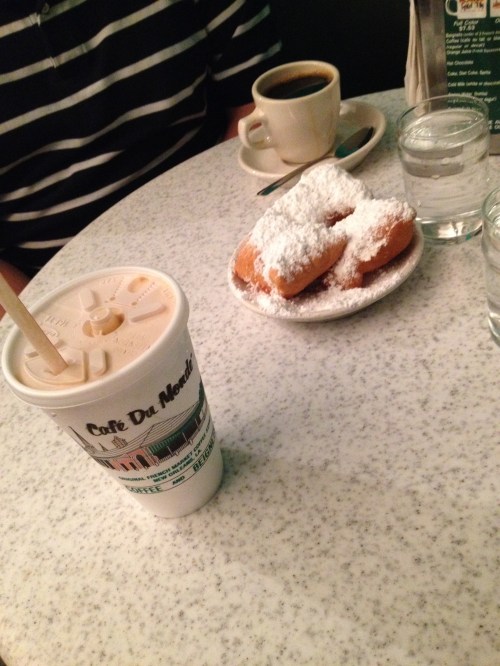 Cafe du Monde. We went in the early evening, so we beat the crowd and it was so delicious and relaxing!