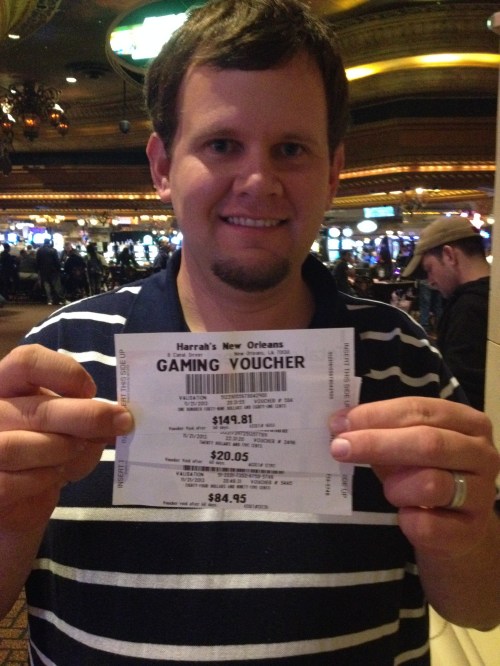 We are not gamblers, but set a limit and wanted to have some fun! We ended up winning over $200! Came out ahead by a lot.