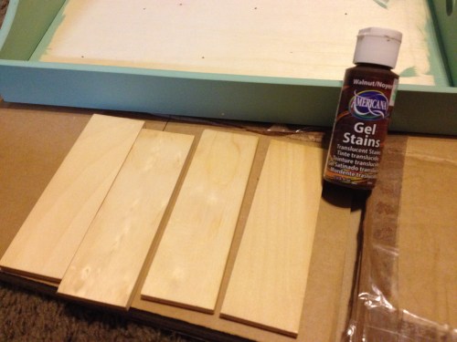 Some of the planks before staining