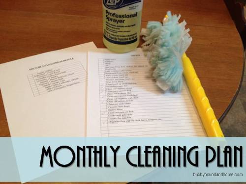monthly cleaning
